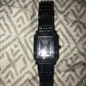 Black Fossil watch